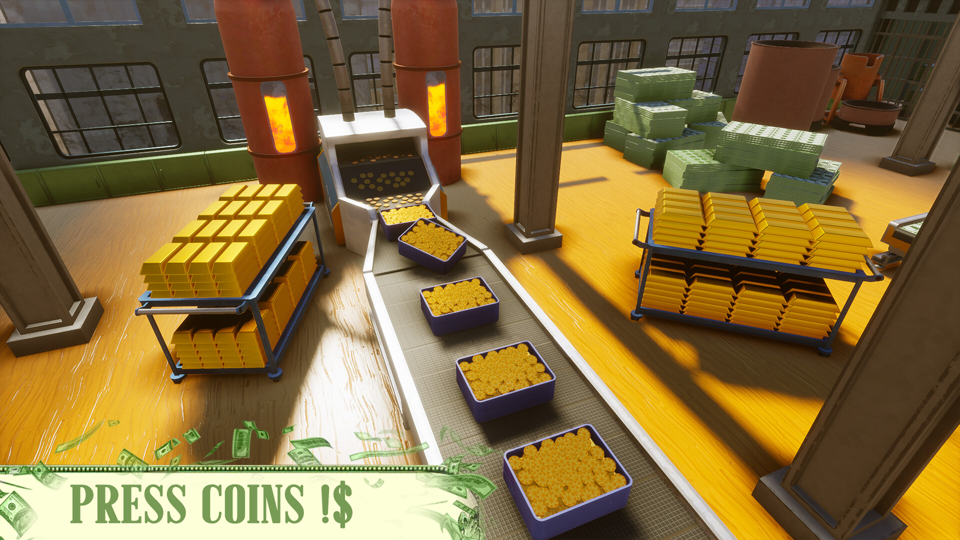 Money Print Factory 3D Tycoon💸 screenshot 2