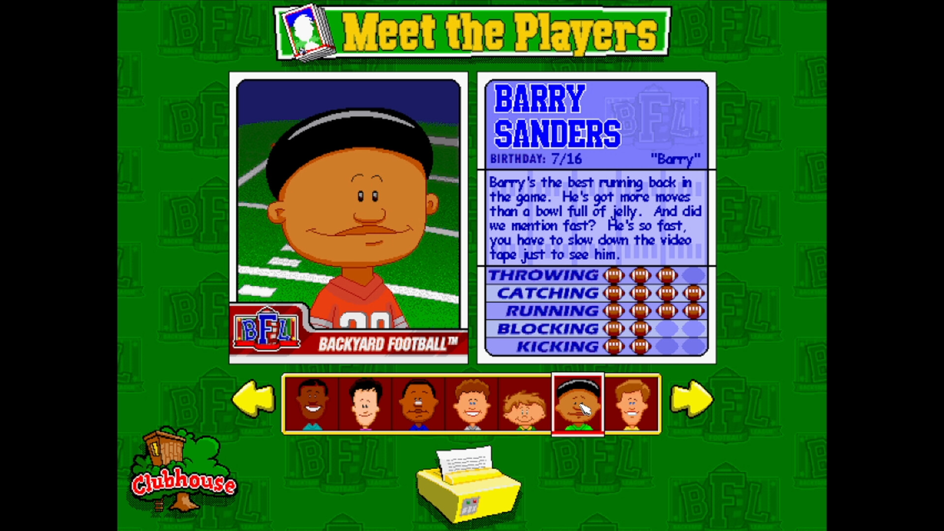 Backyard Football '99 screenshot 2