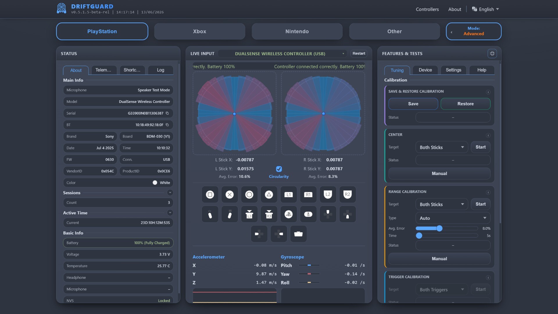 DriftGuard: Gamepad Maintenance Tool screenshot 1