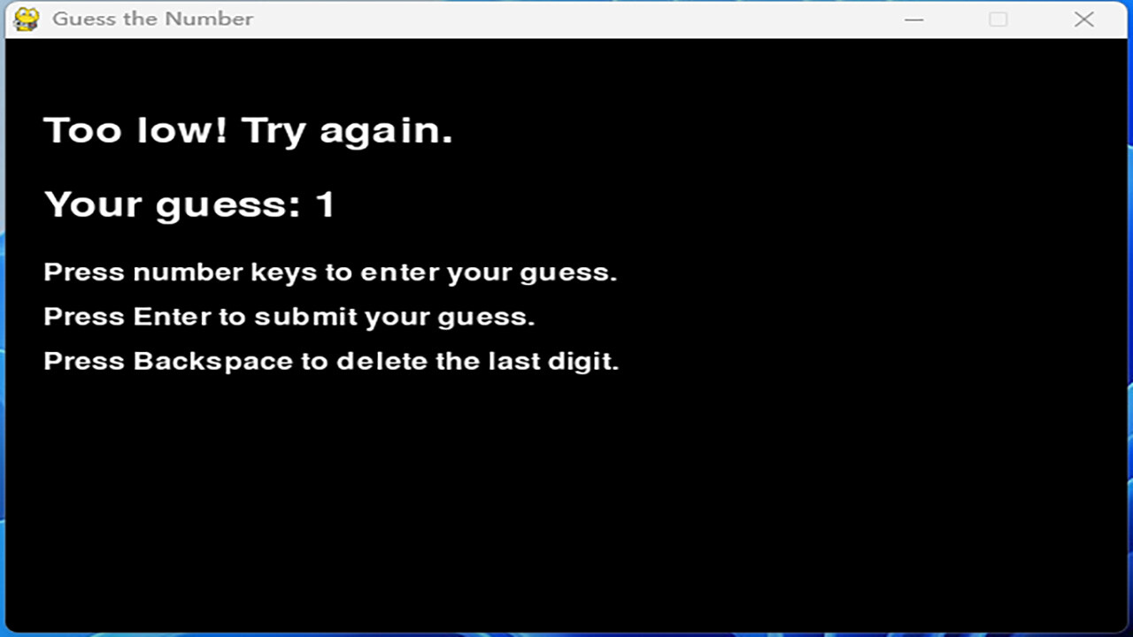 Mini Game:Guess numbers screenshot 1