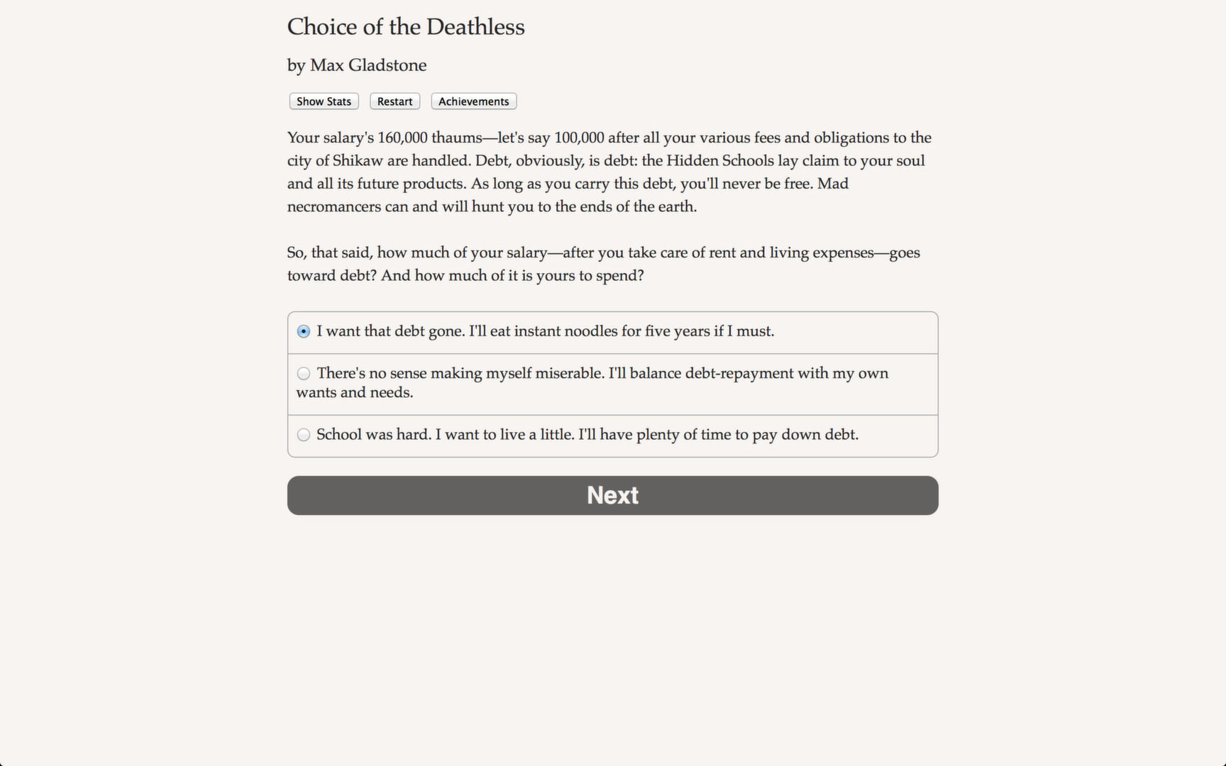 Choice of the Deathless screenshot 2
