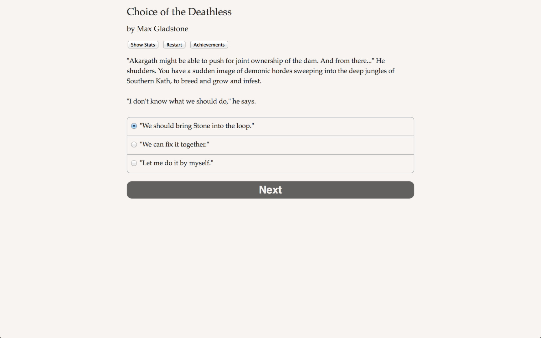 Choice of the Deathless screenshot 3