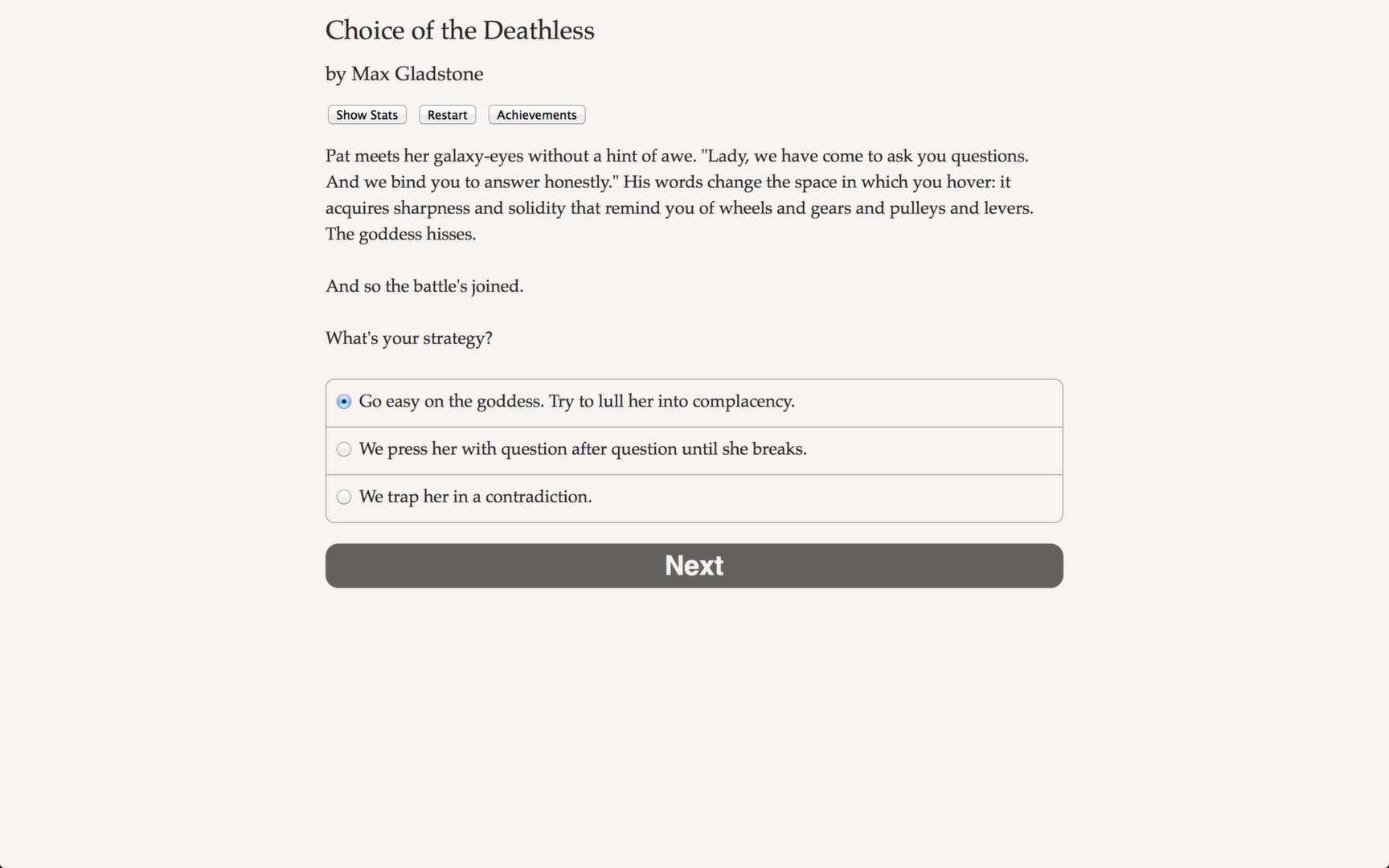 Choice of the Deathless screenshot 4