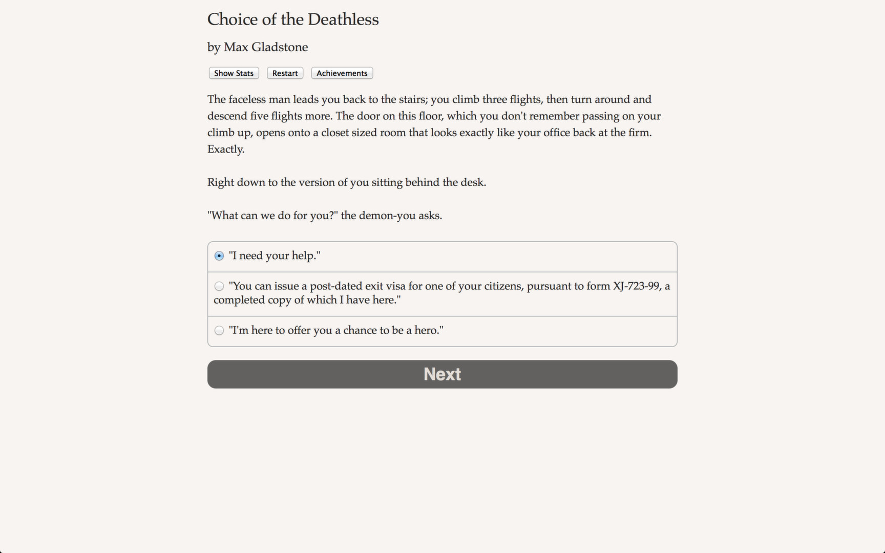 Choice of the Deathless screenshot 5