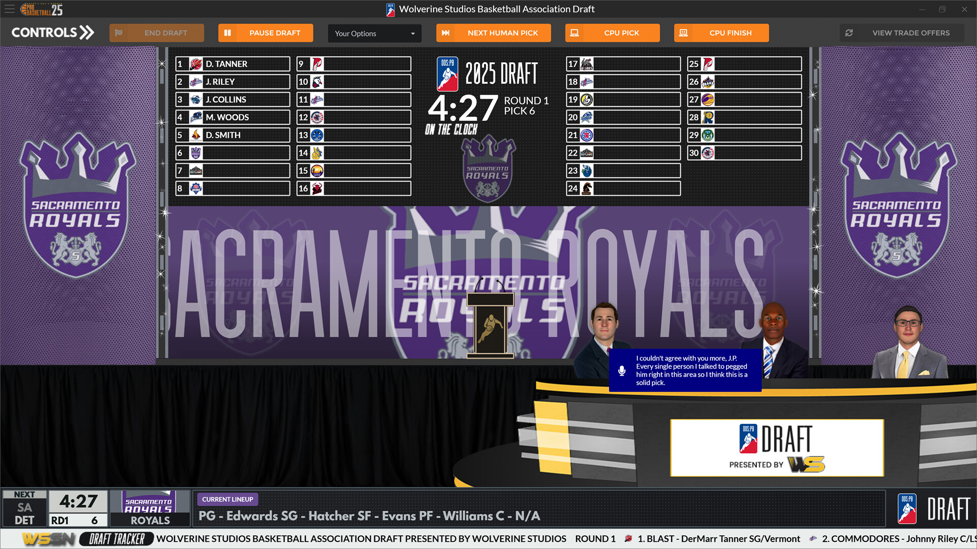Draft Day Sports: Pro Basketball 2025 screenshot 1
