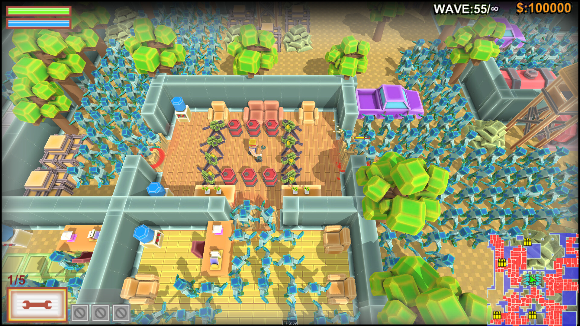 Zombie Siege：Room War screenshot 1
