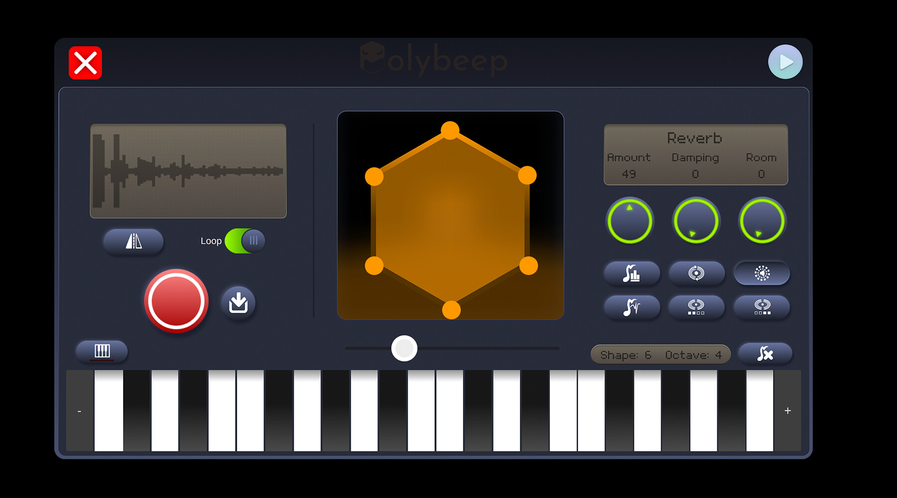 Polybeep screenshot 2