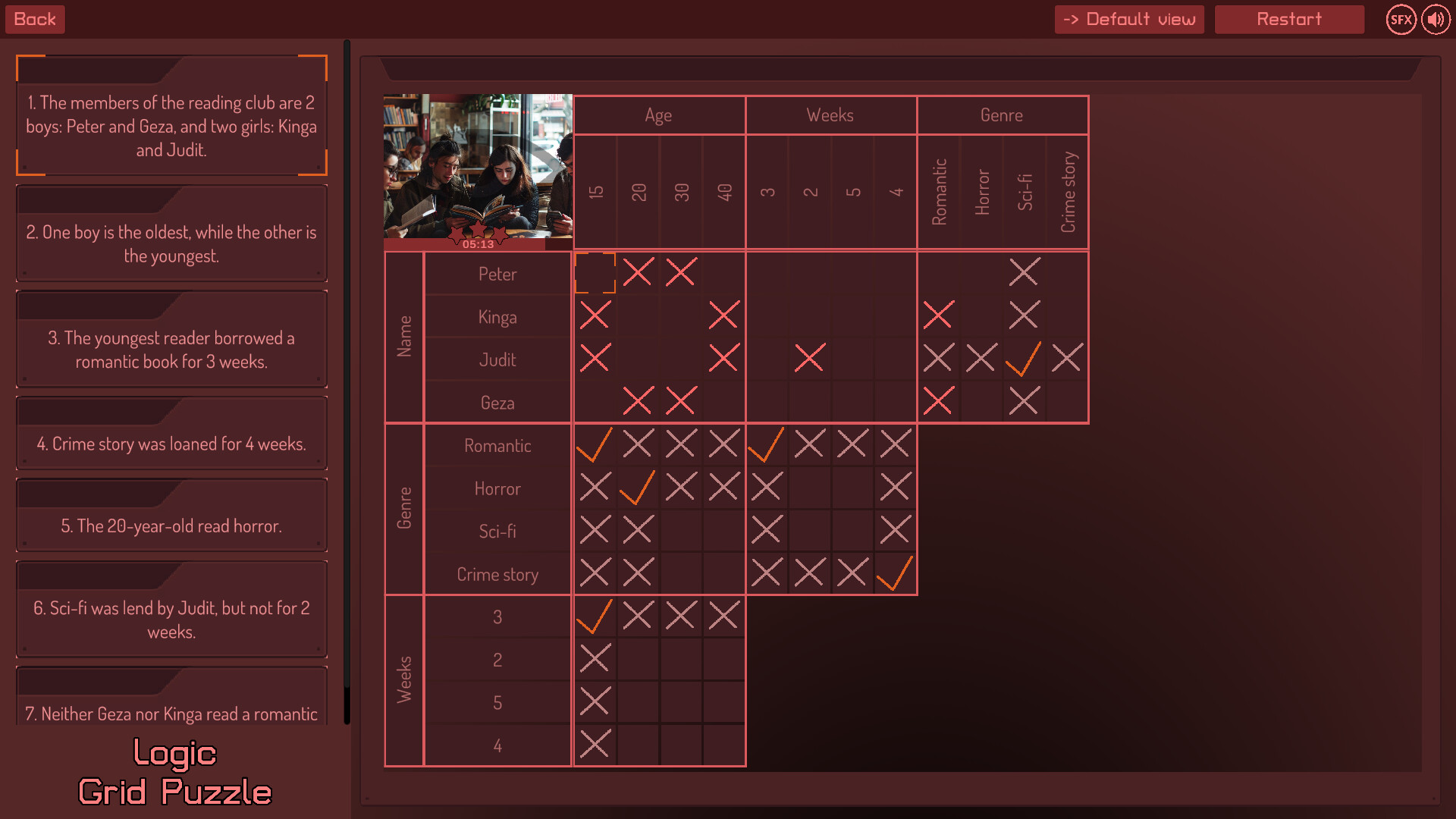 Logic Grid Puzzle screenshot 13