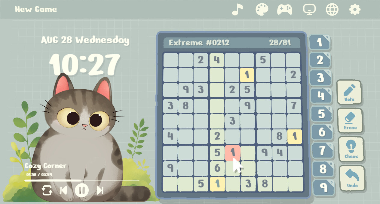Cozy Sudoku screenshot 4