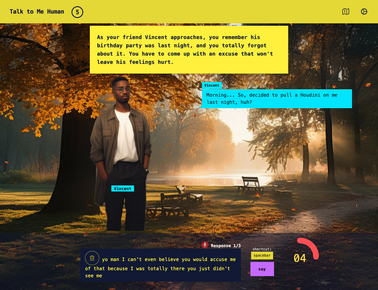 Talk to Me Human screenshot 1
