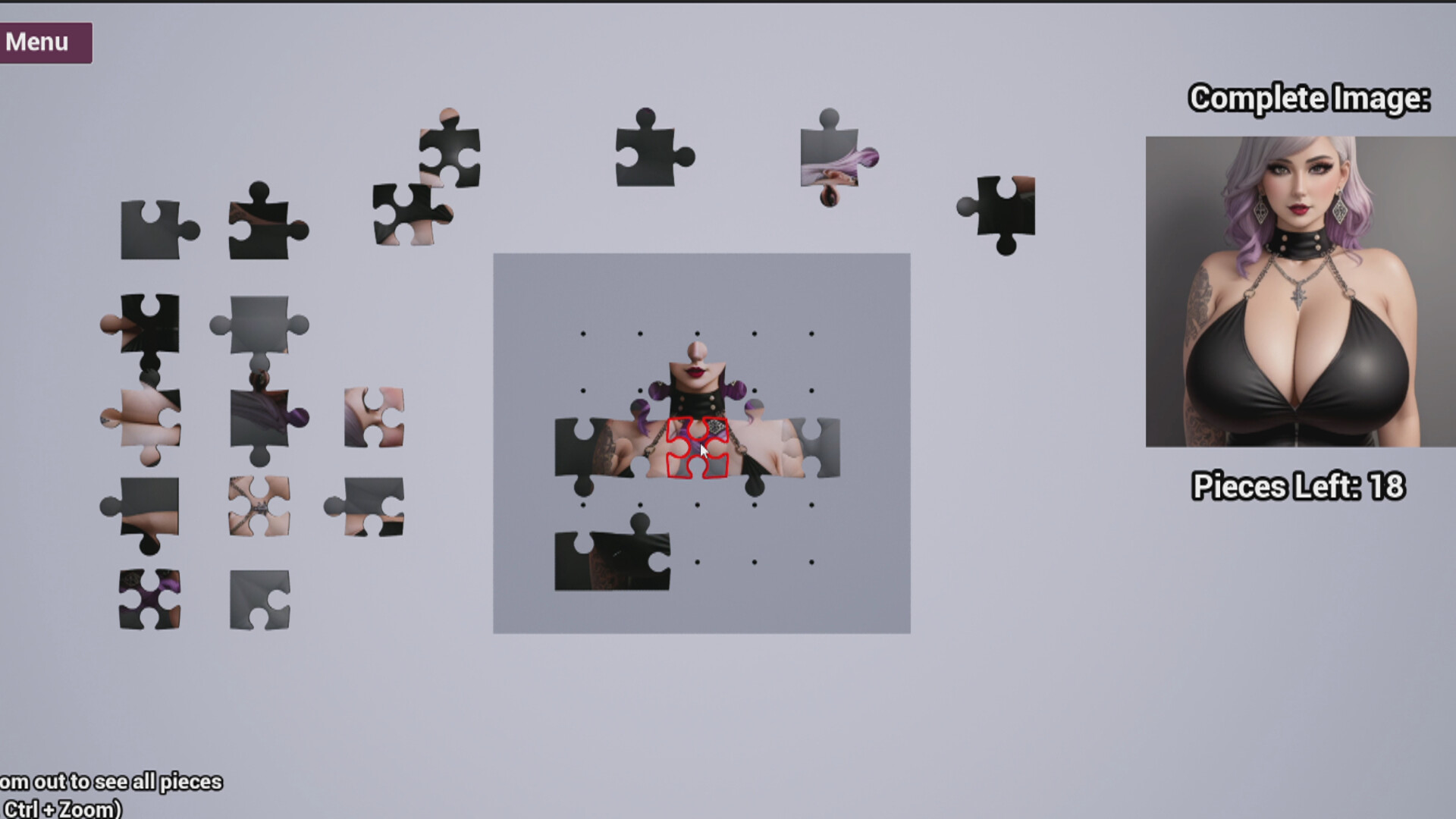 Big-Breasted Goth Mommies - Sex Puzzles screenshot 6