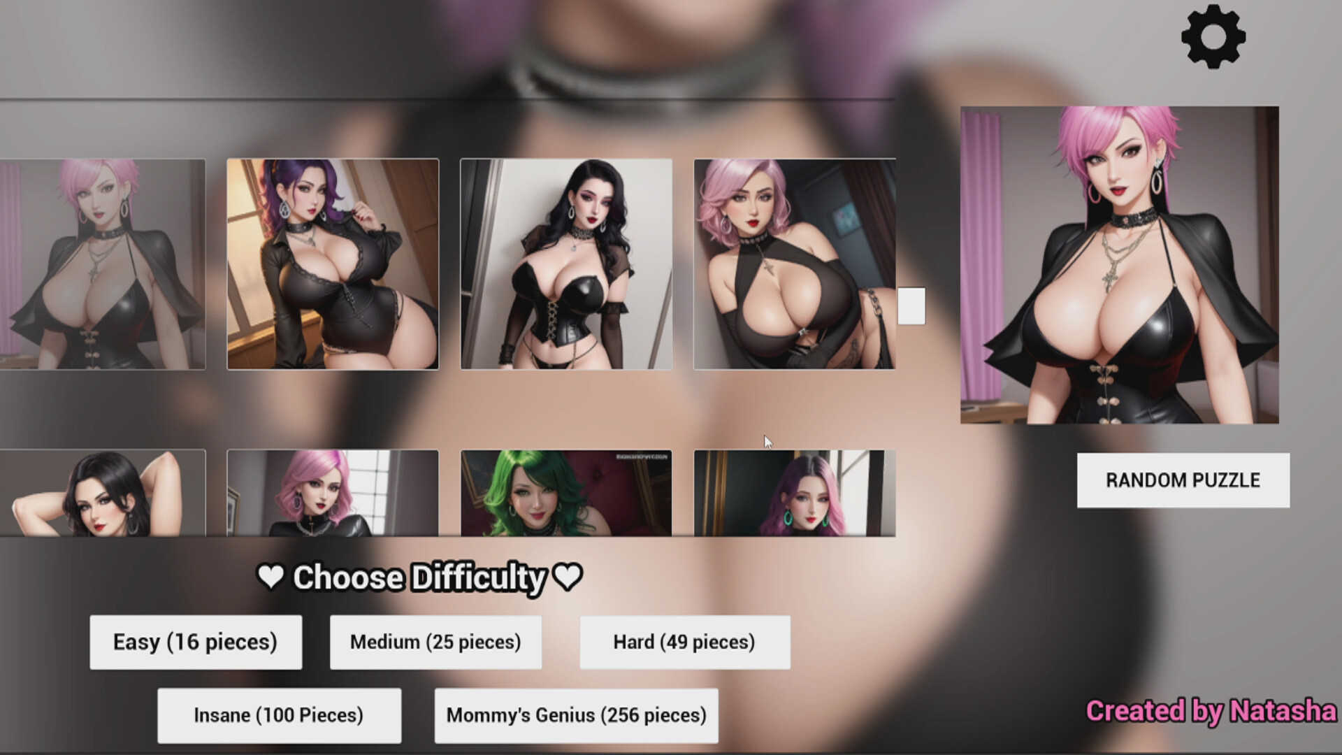 Big-Breasted Goth Mommies - Sex Puzzles screenshot 7