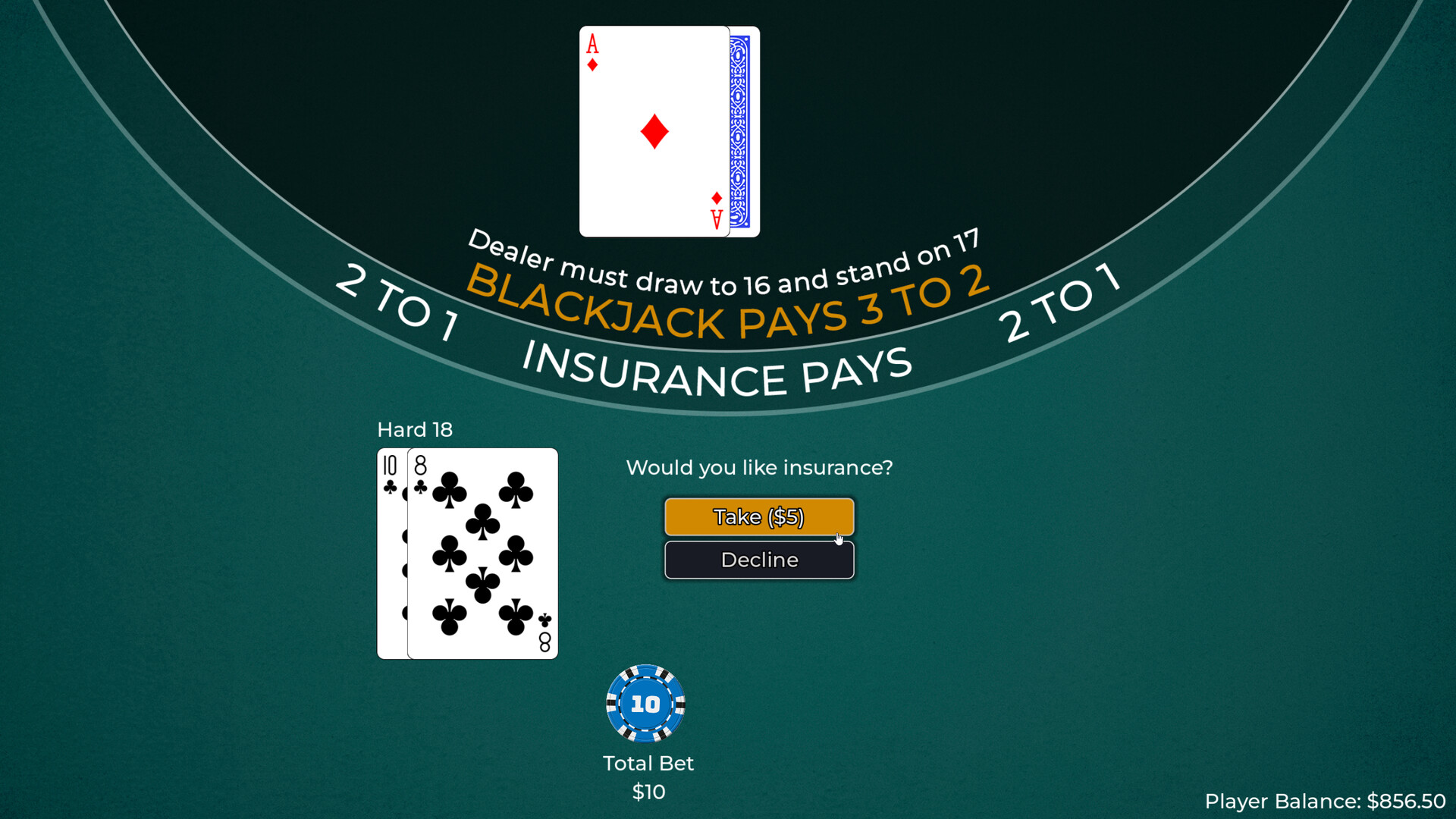Player vs. Dealer Blackjack screenshot 17