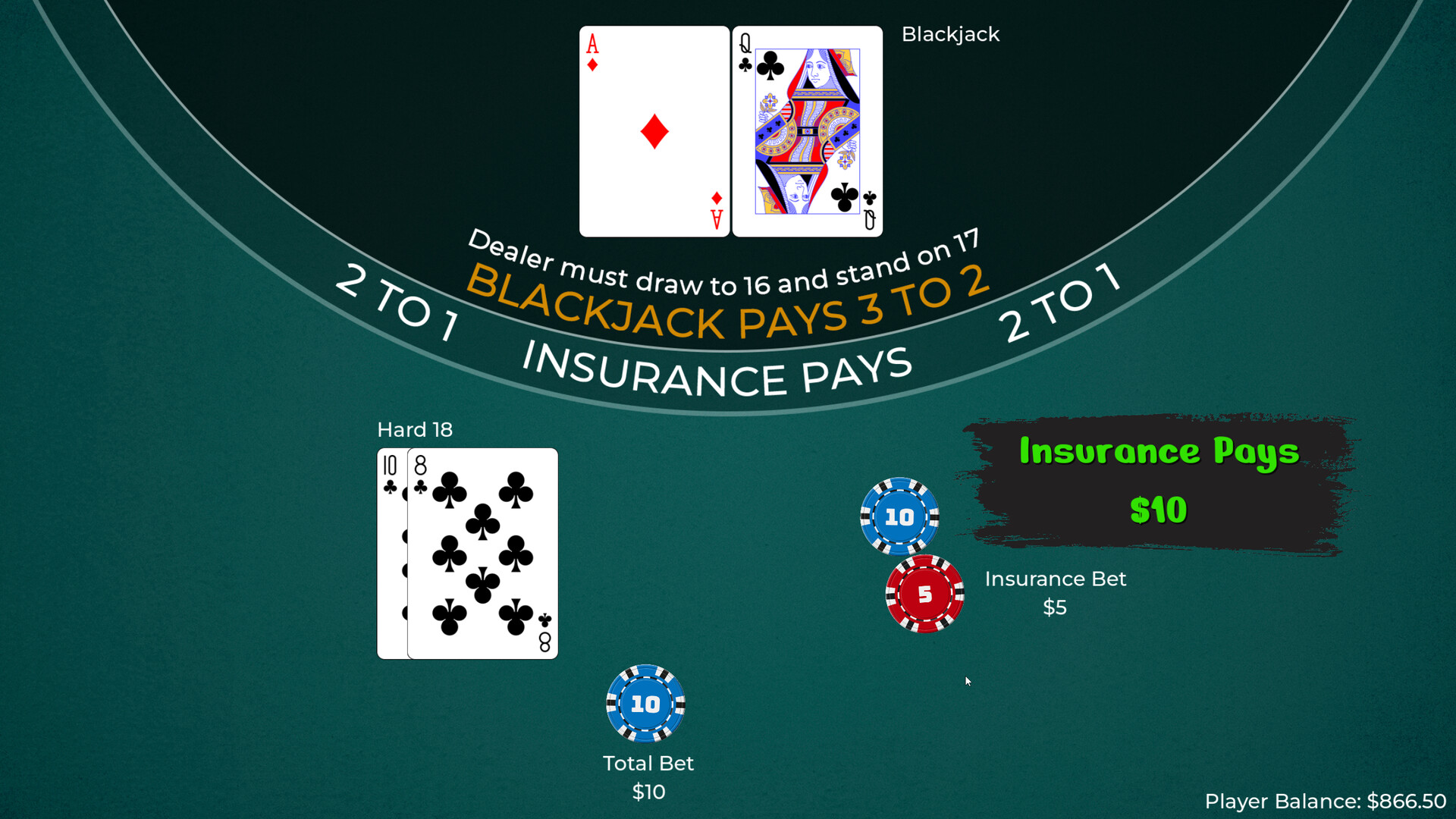 Player vs. Dealer Blackjack screenshot 18