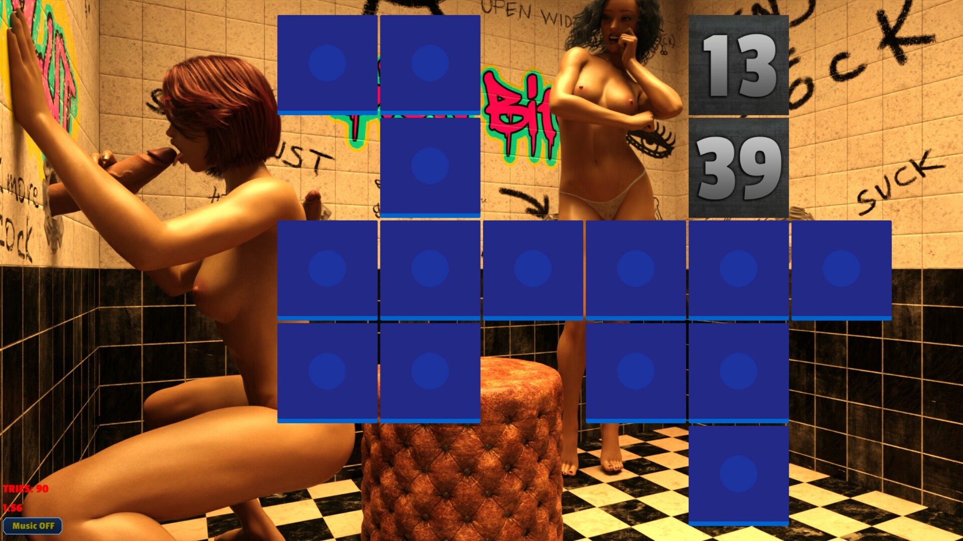 Sexy Memory Puzzle - Gloryhole Girls screenshot 5