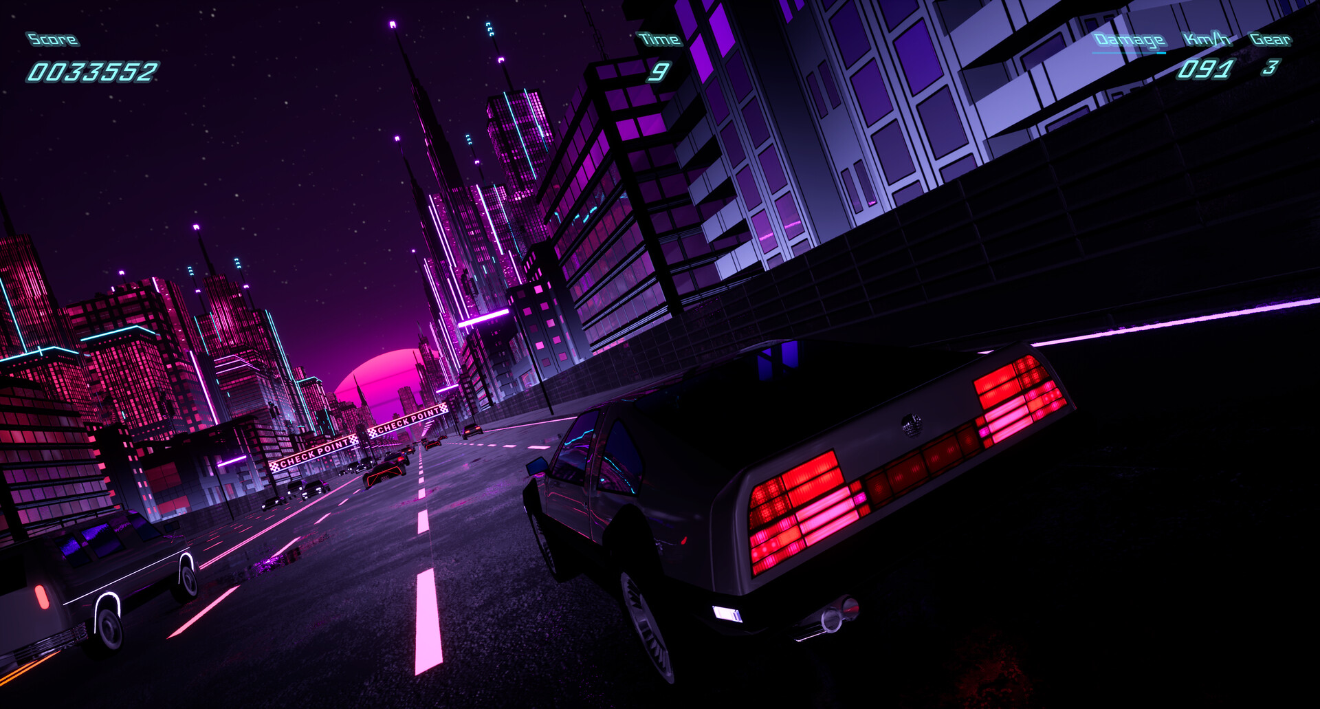 Neon Highways screenshot 1
