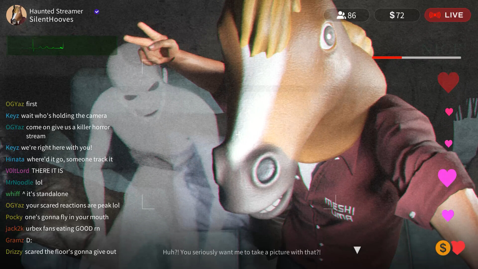 HAUNTED STREAMER -呪われた配信者- screenshot 1
