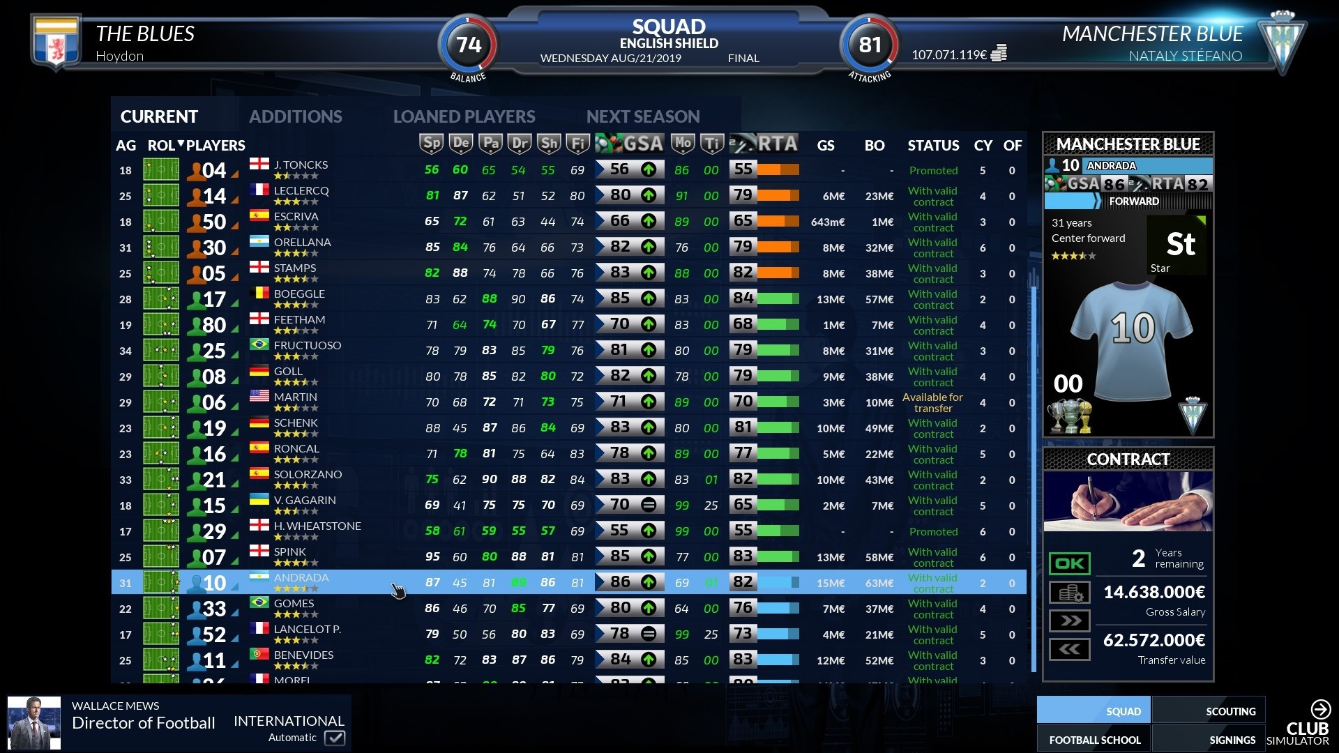 Football Club Simulator - FCS #21 screenshot 13