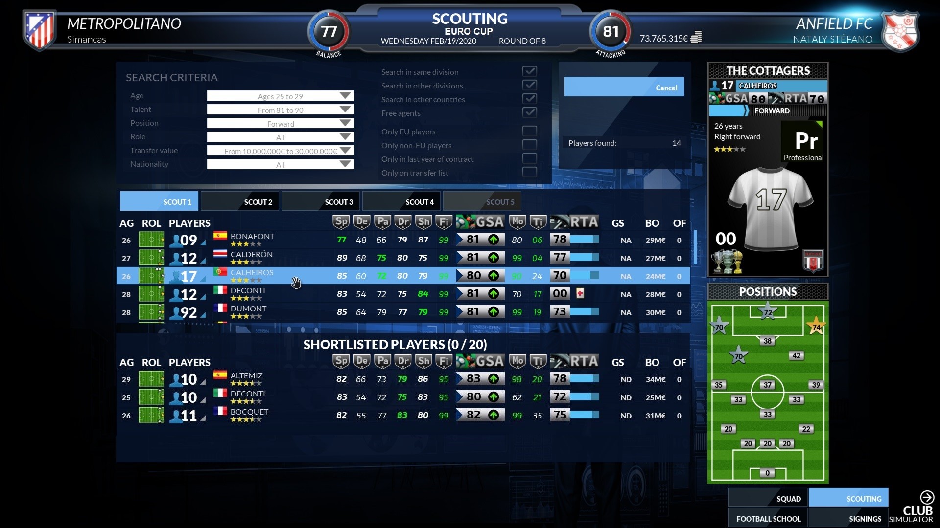 Football Club Simulator - FCS #21 screenshot 18