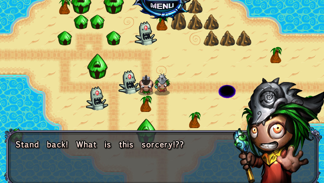 Pocket God vs Desert Ashes screenshot 2