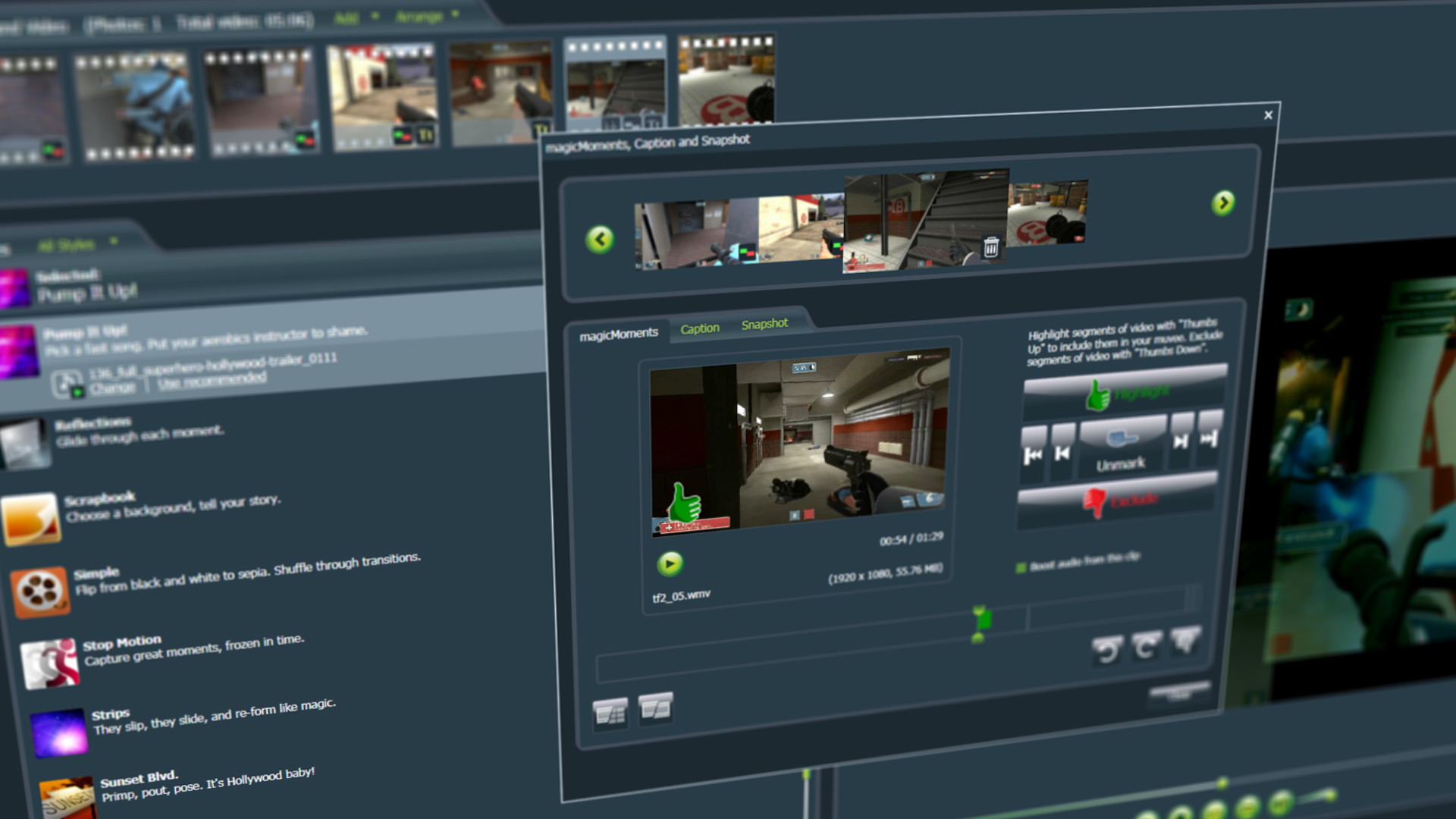 Muvee Reveal 11 screenshot 3