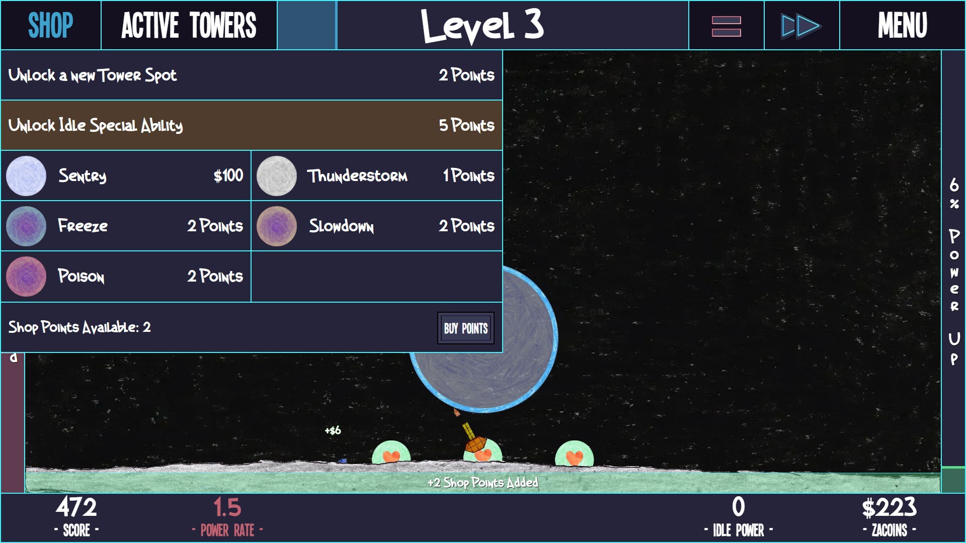 ZaciSa: Idle Defense! screenshot 2