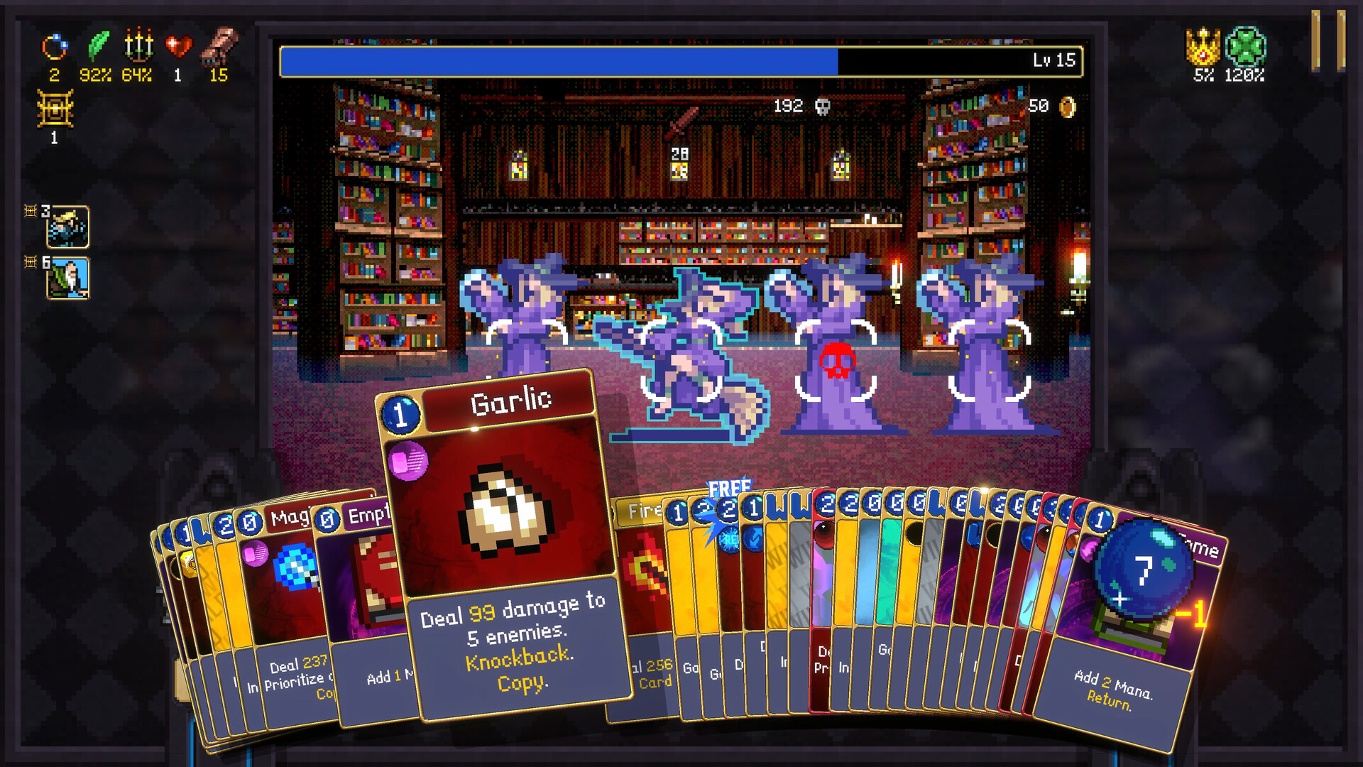 Vampire Crawlers: The Turbo Wildcard from Vampire Survivors screenshot 3