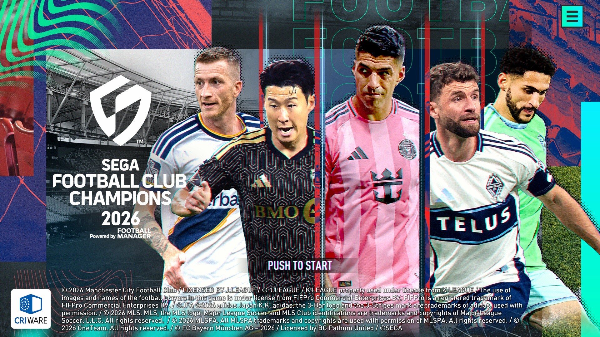 SEGA FOOTBALL CLUB CHAMPIONS screenshot 1