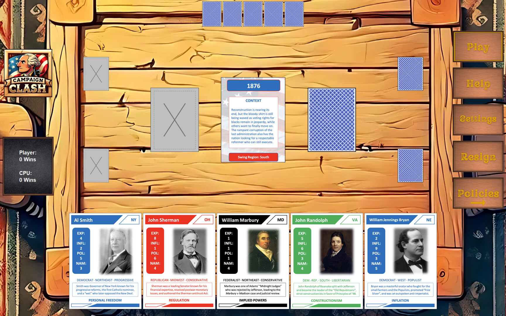 Campaign Clash: The U.S. History Card Game screenshot 2
