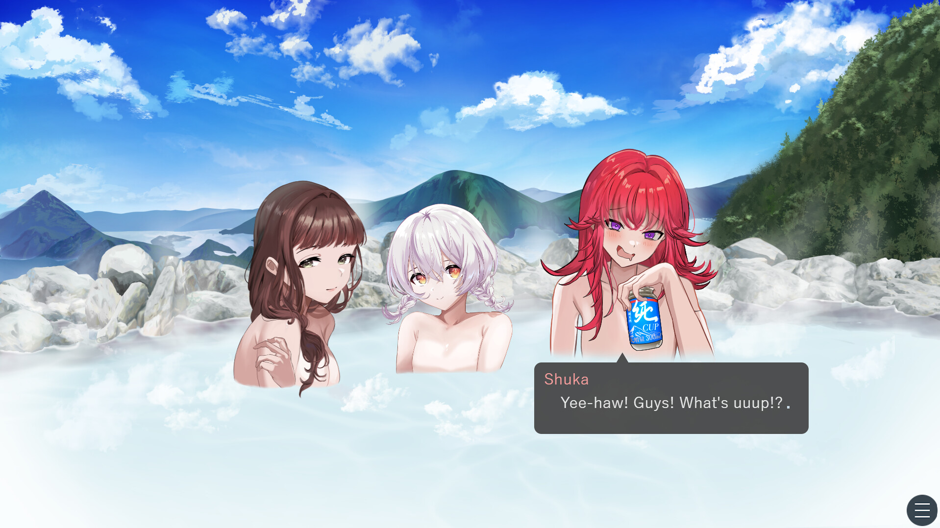 Drinking in the hot spring! screenshot 8