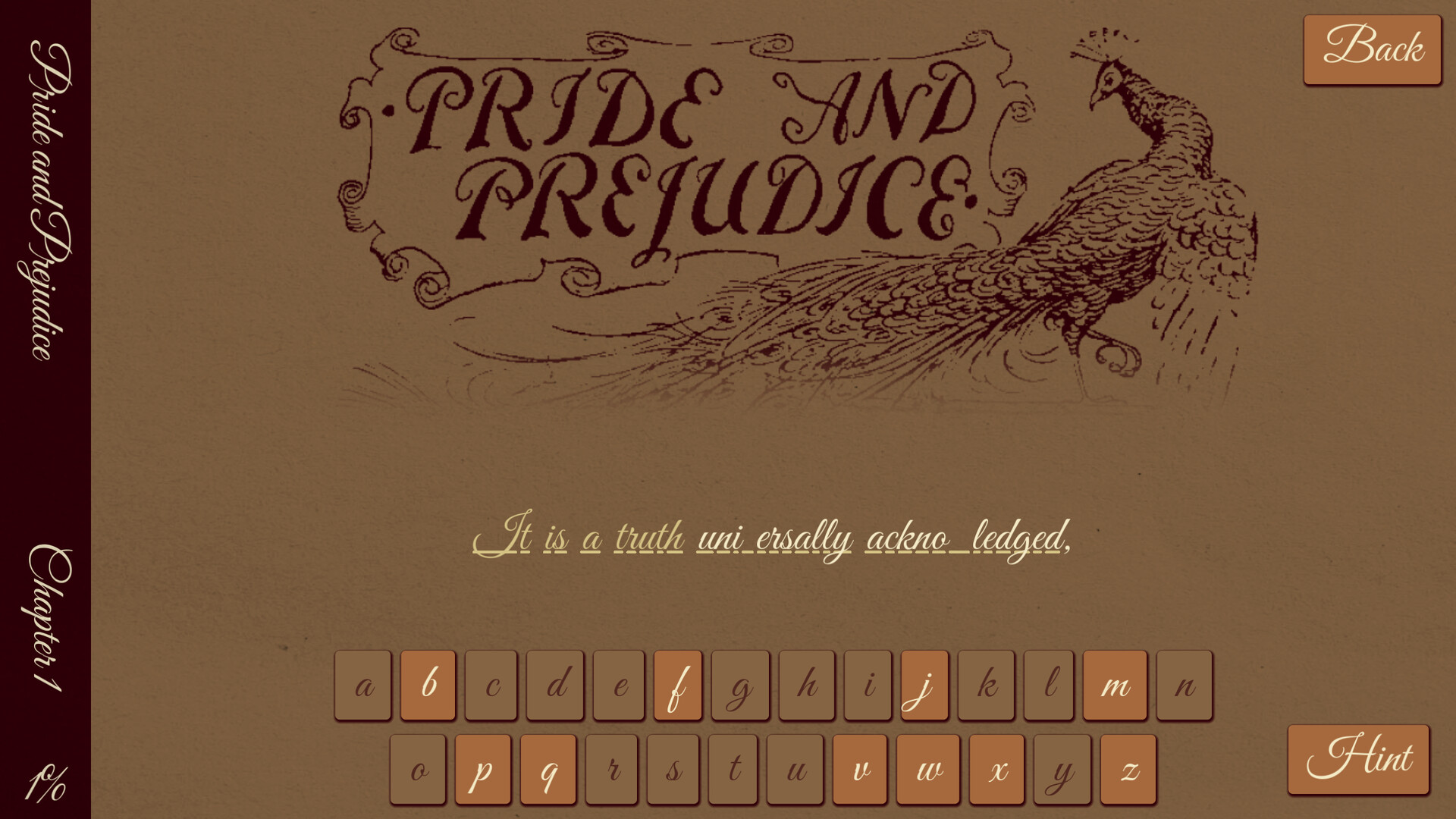 Jane Austen Simulator: Pride and Prejudice screenshot 1