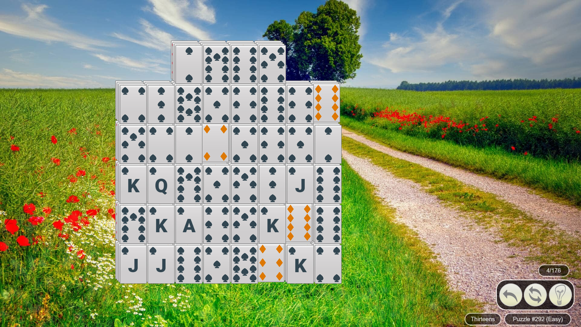 Solitaire Flowerscapes screenshot 1