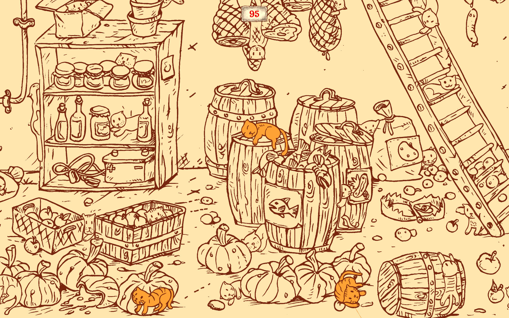 100 Find Kitties: Kitty house II screenshot 1