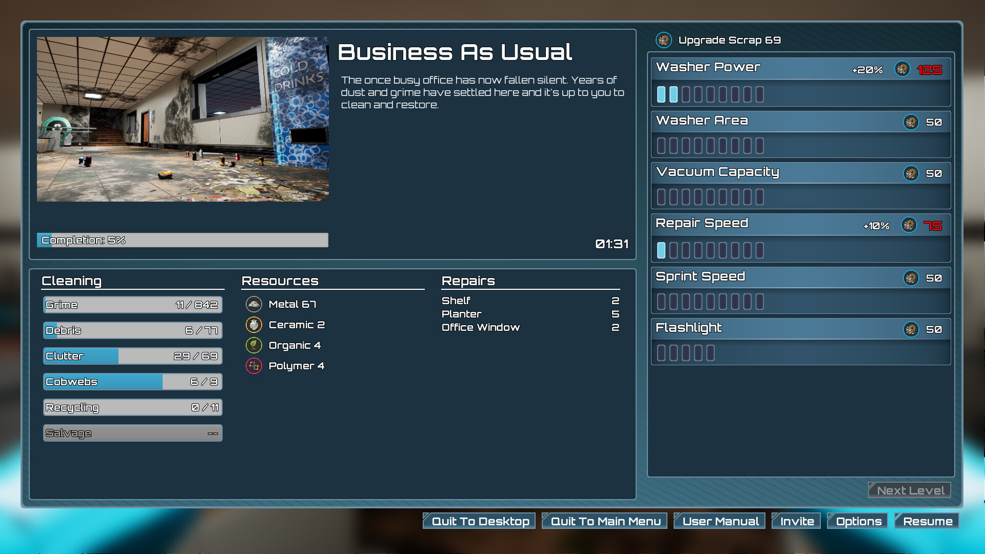 P.A.C.K. :: Post Apocalyptic Cleaning Kit screenshot 3