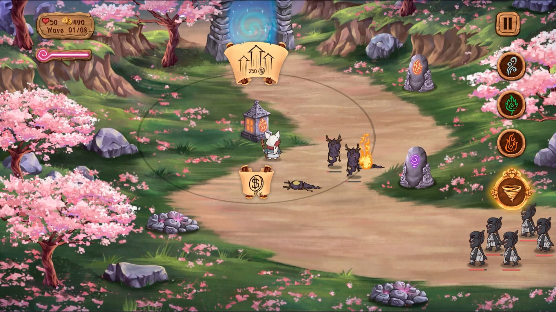 Kitsune's Paths Tower Defense screenshot 6