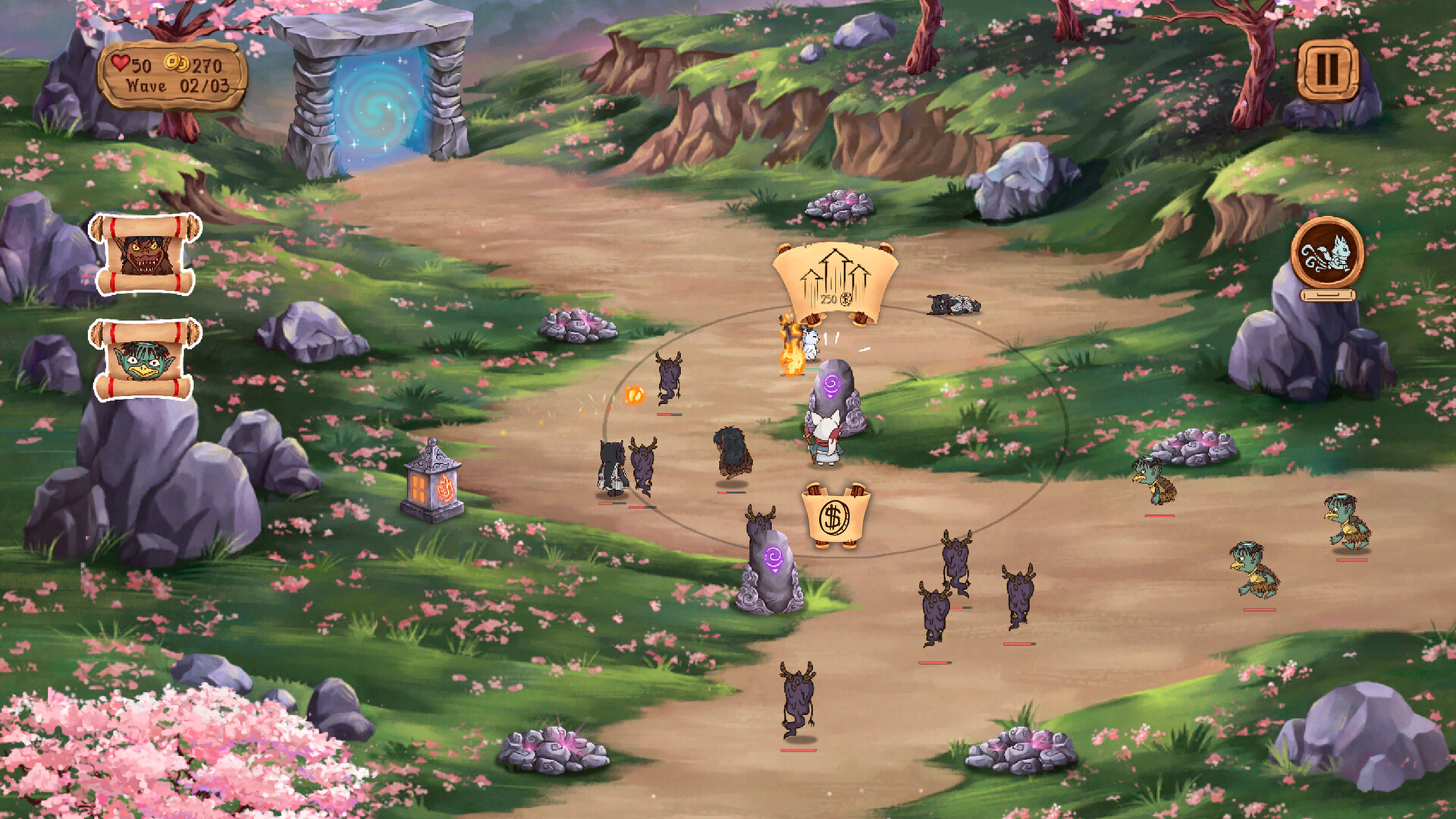 Kitsune's Paths Tower Defense screenshot 9