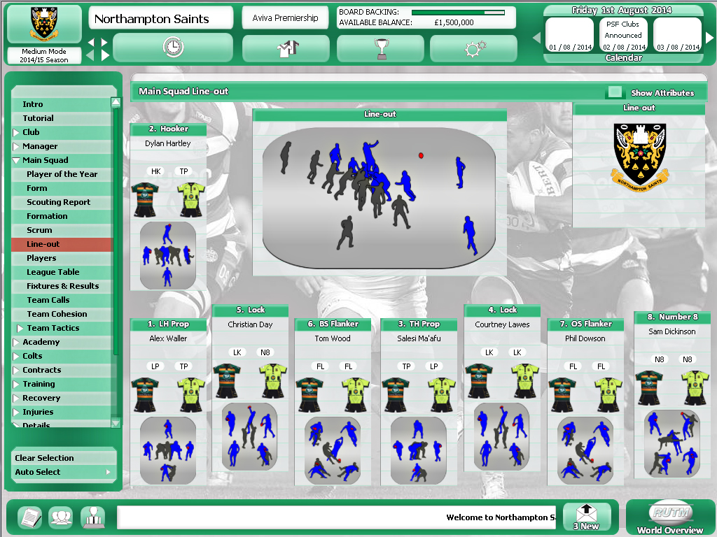 Rugby Union Team Manager 2015 screenshot 23
