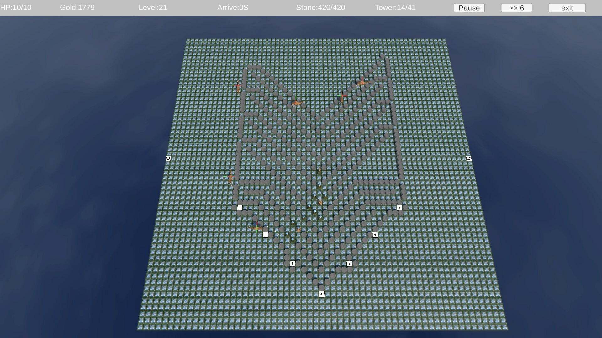 mazeTD screenshot 1