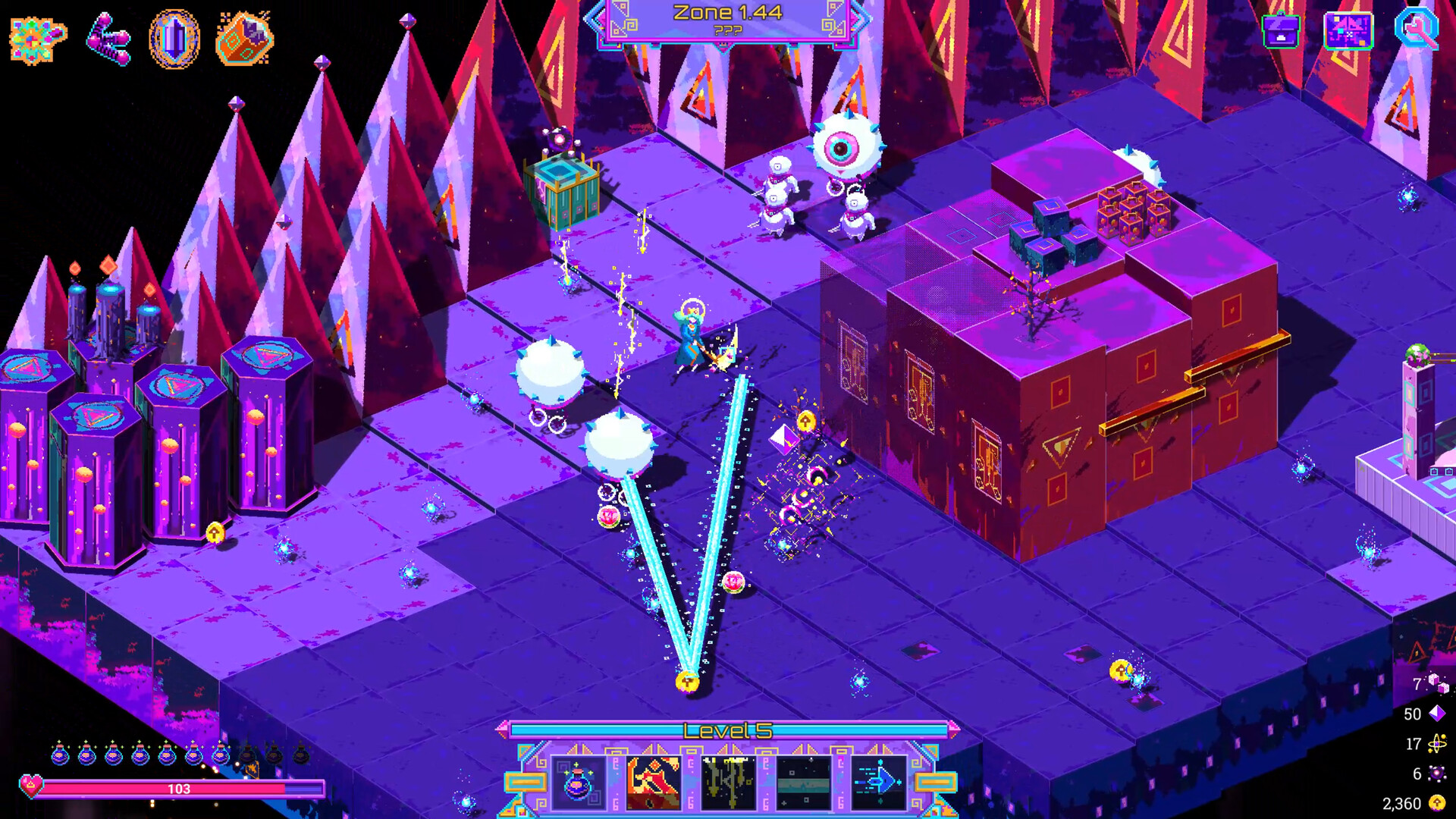 Neon Spellstorm screenshot 2