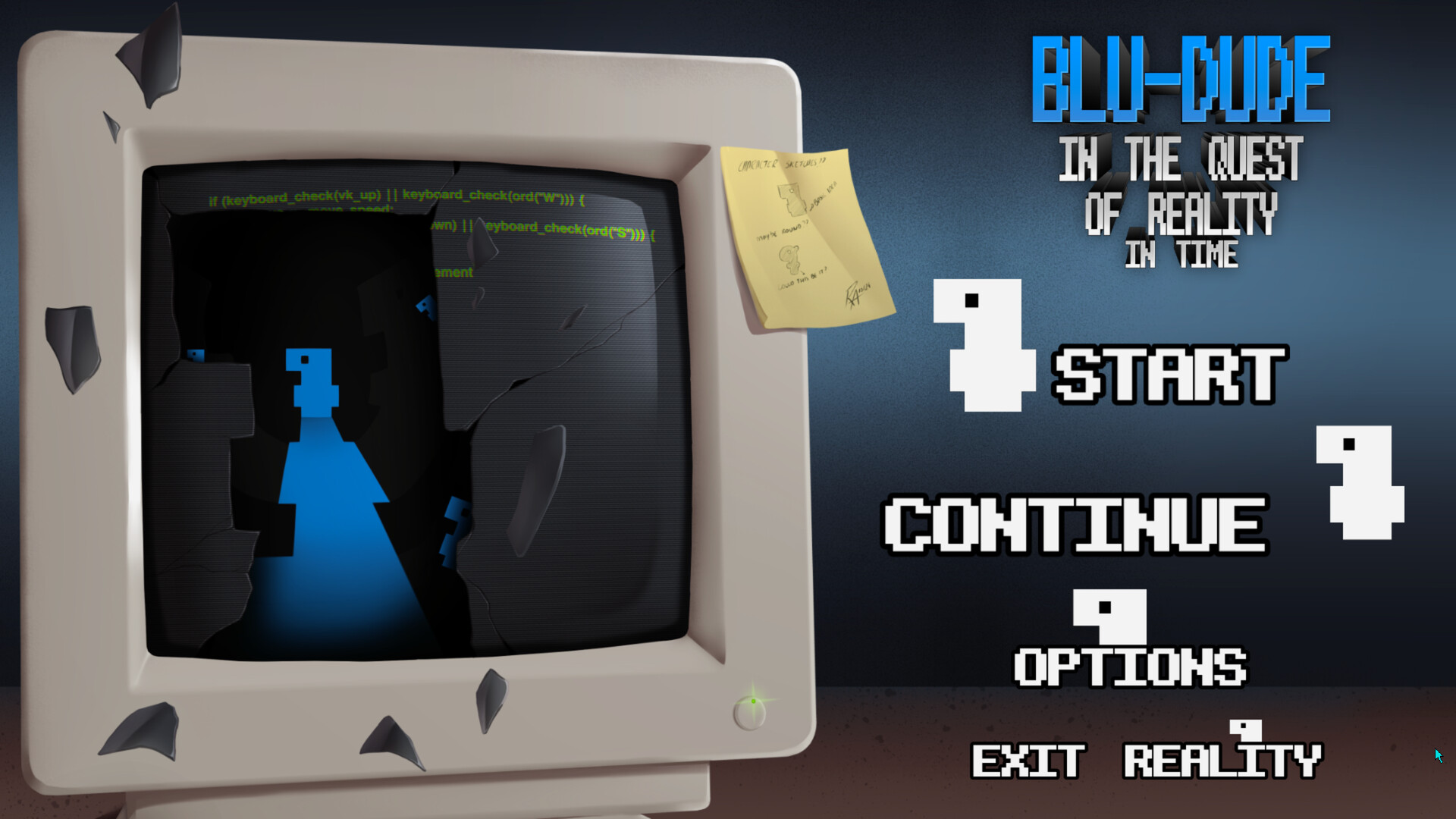 Blu-Dude In The Quest of Reality In Time screenshot 1