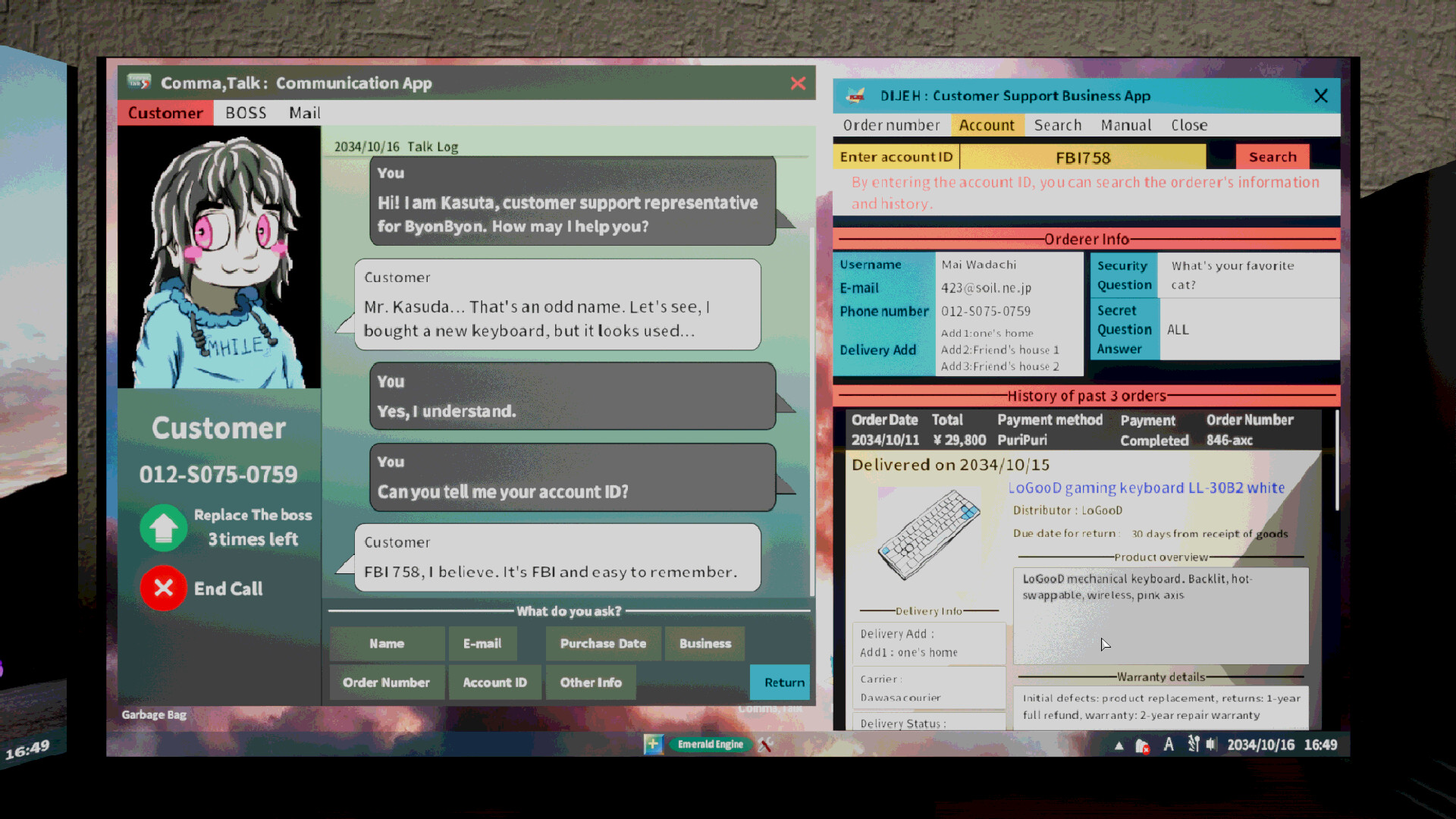 I am Customer Support. screenshot 2