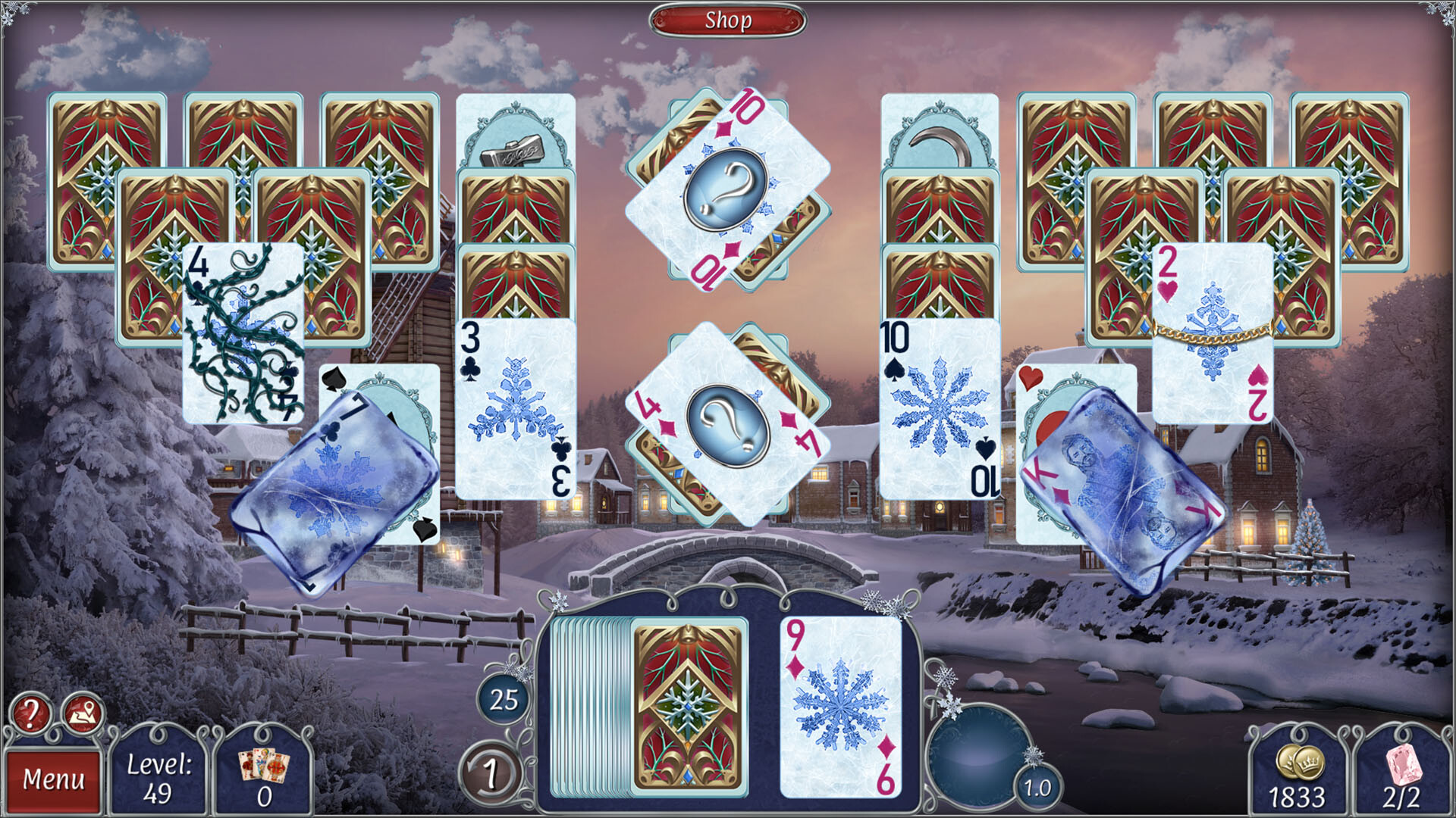 Jewel Match Solitaire Winterscapes 3 - Collector's Edition screenshot 8