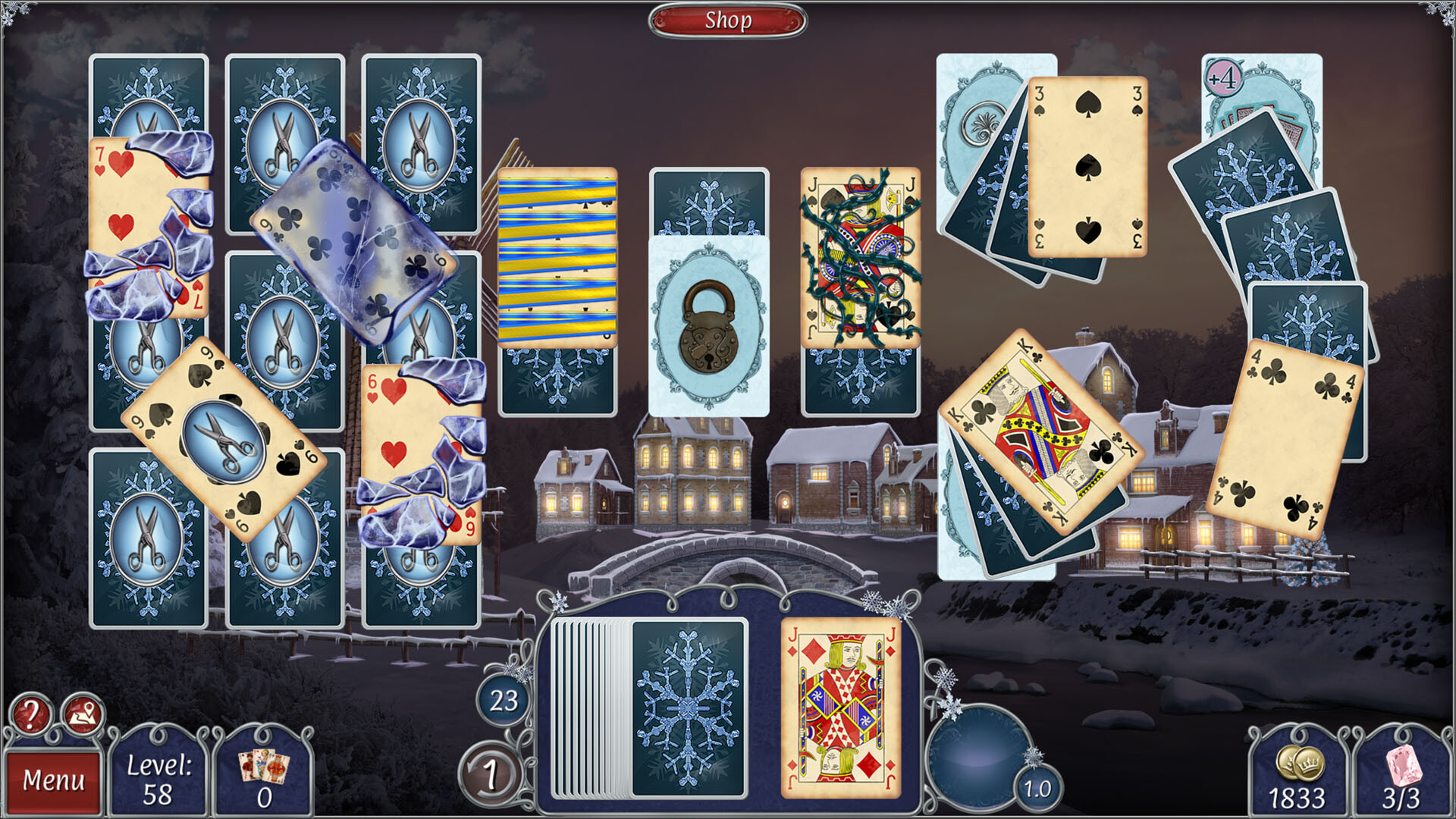 Jewel Match Solitaire Winterscapes 3 - Collector's Edition screenshot 2