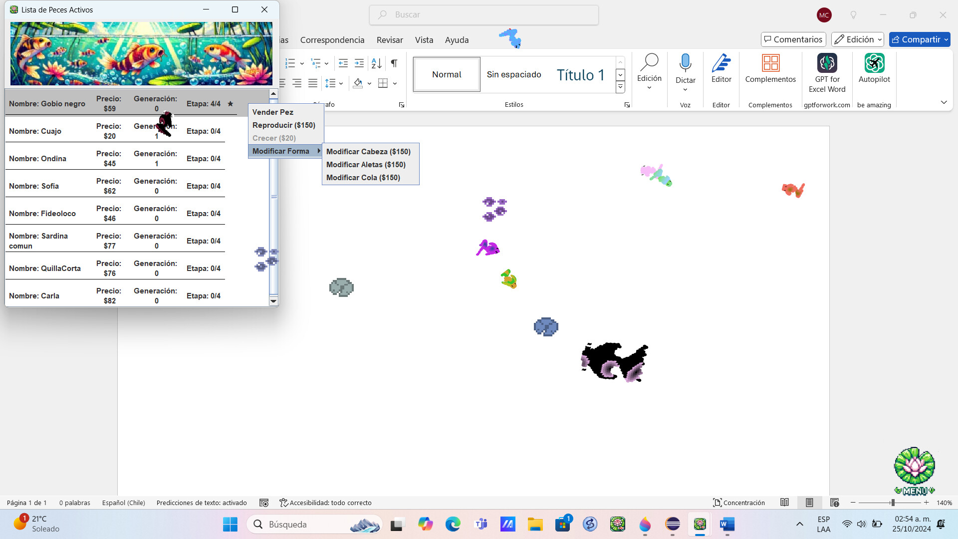 Acuaria Pet Desktop screenshot 3