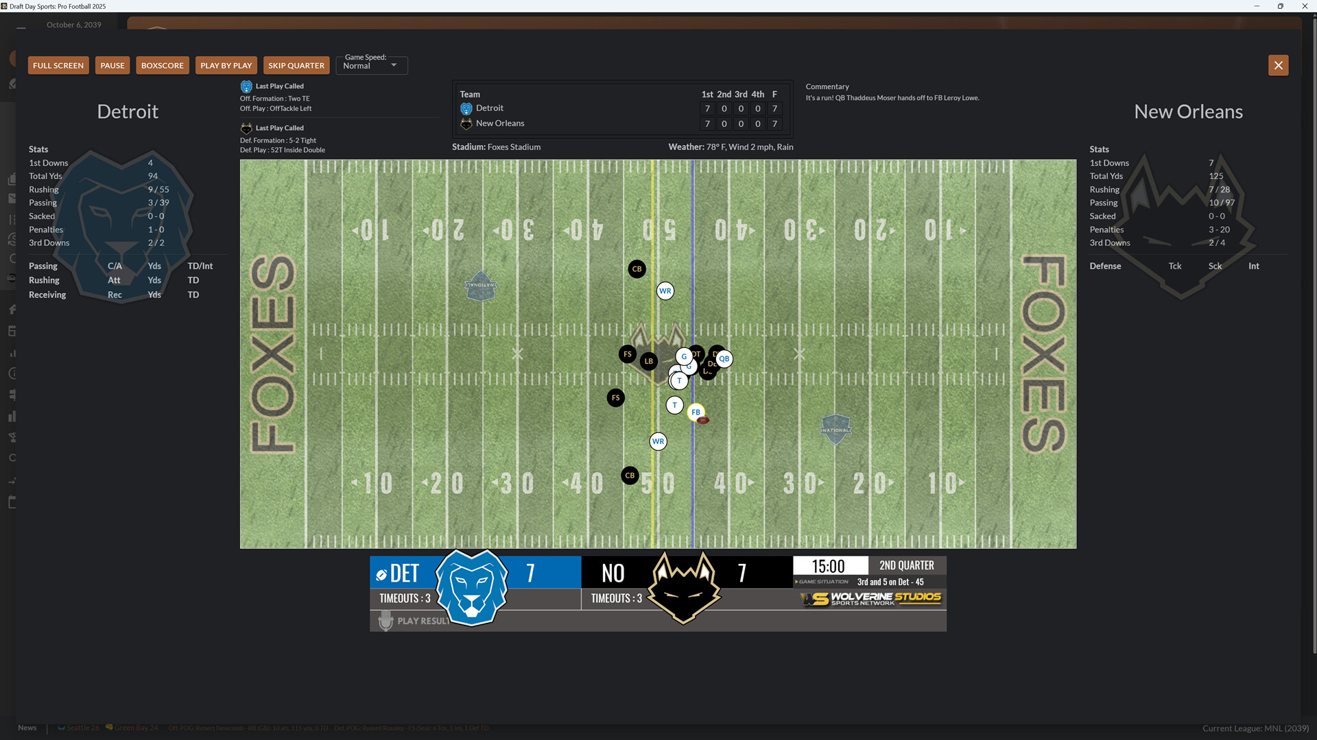 Draft Day Sports: Pro Football 2025 screenshot 1
