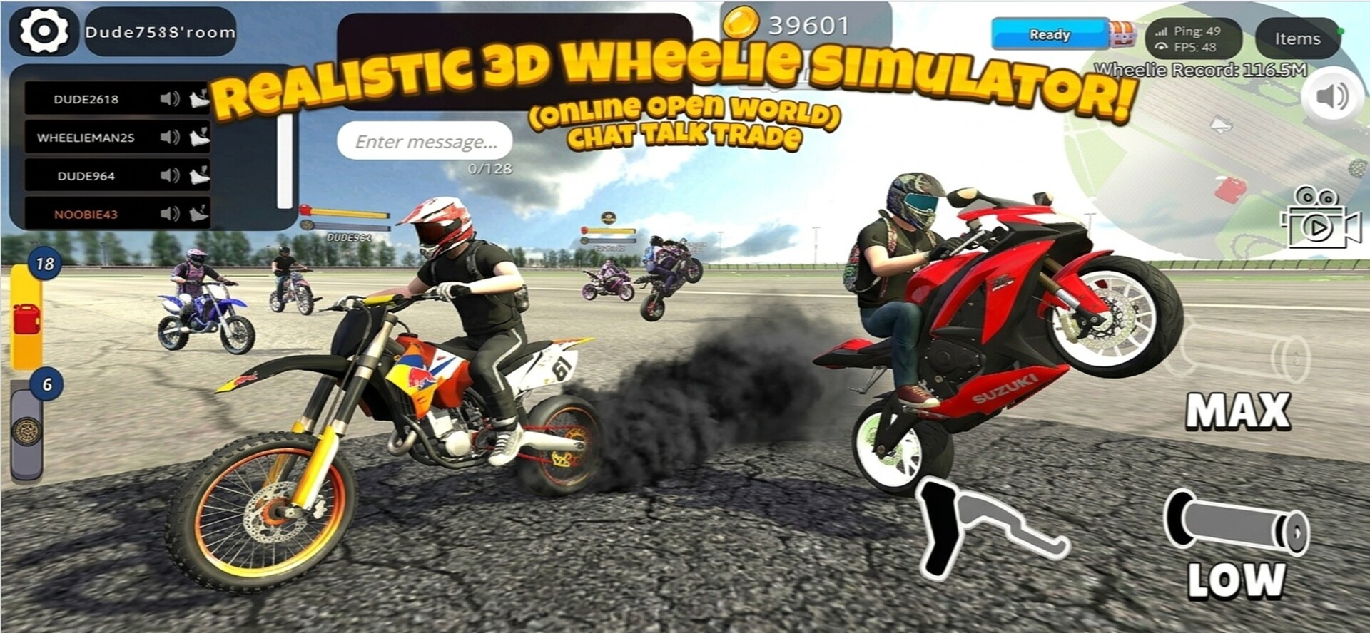 Wheelie King 8 - Motorbike simulator 3D screenshot 4