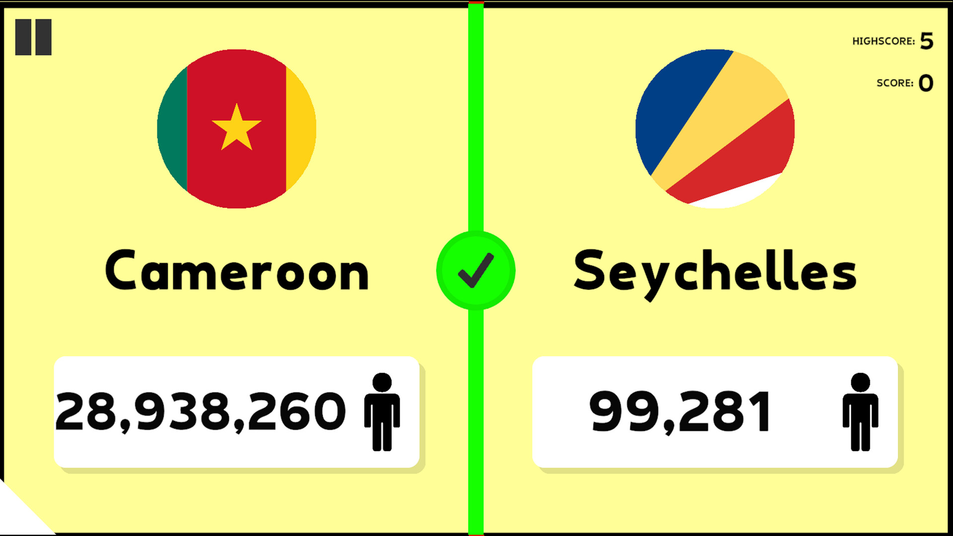Population Quiz screenshot 2
