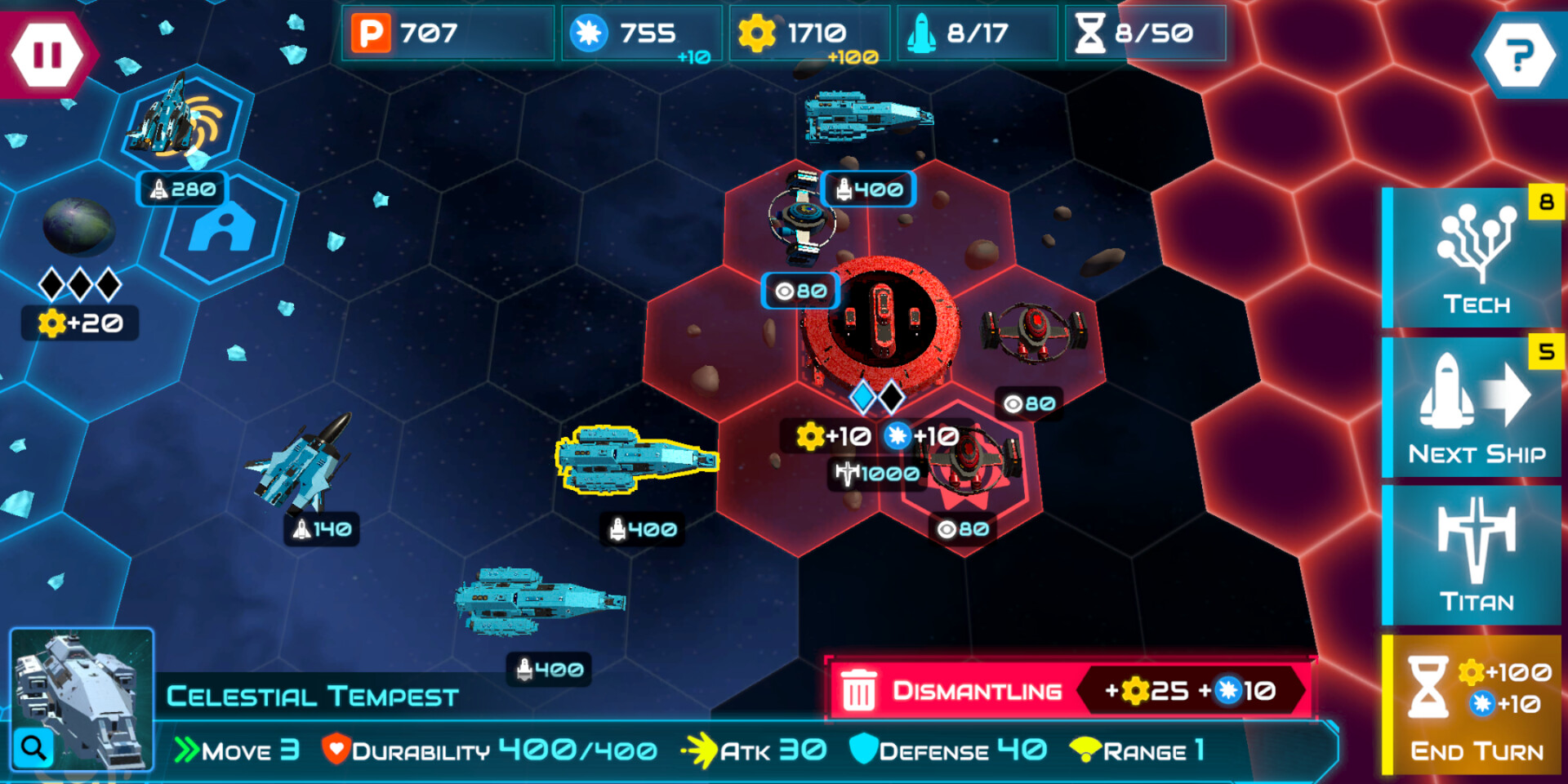 Star Titans : War of the Galaxy screenshot 2