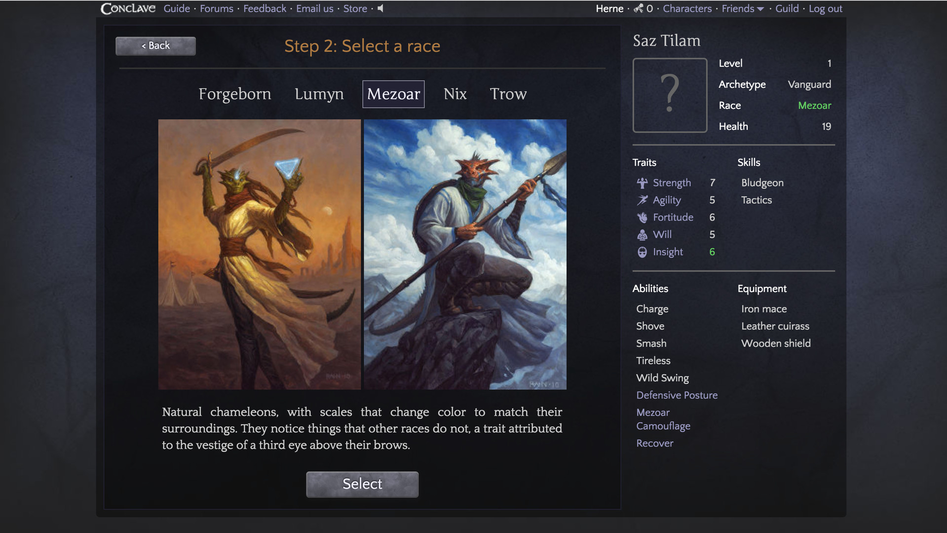 Conclave screenshot 1
