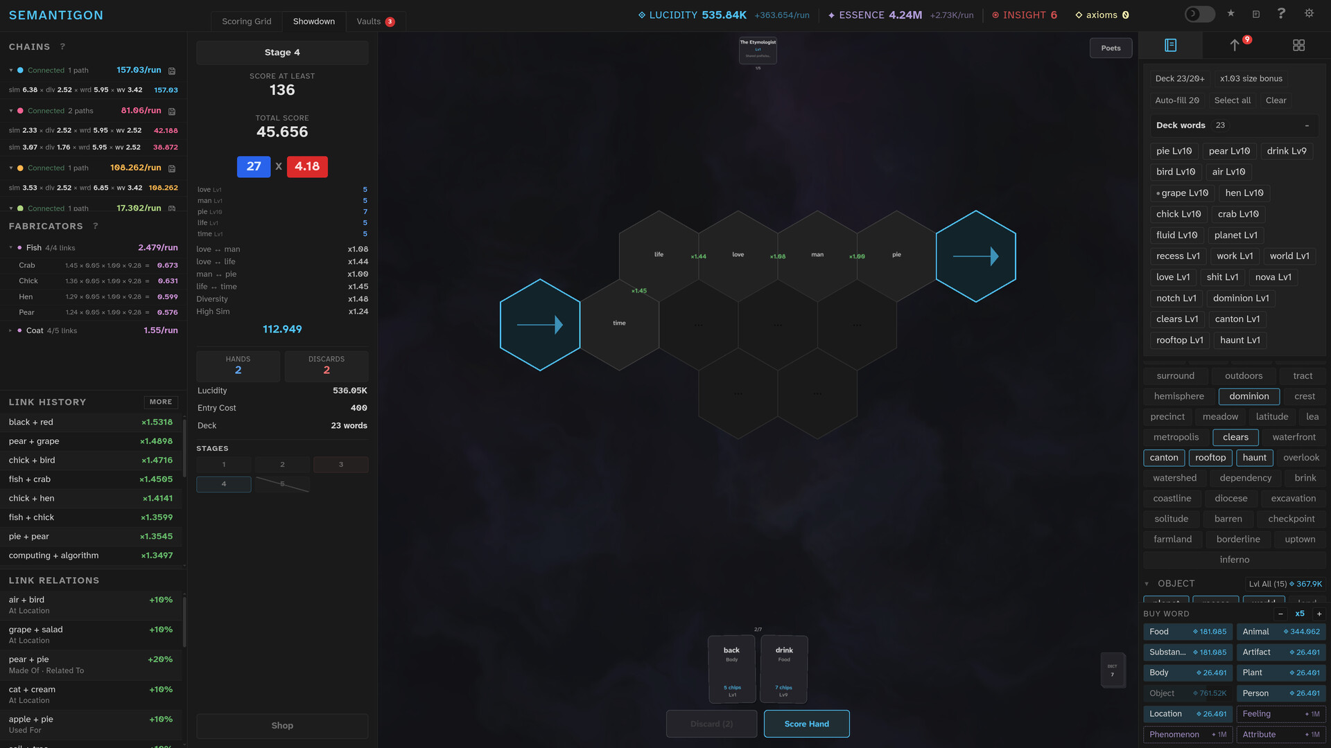 Semantigon screenshot 2